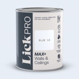 LickPro Max+ 1Ltr Blue 14 Matt Emulsion  Paint