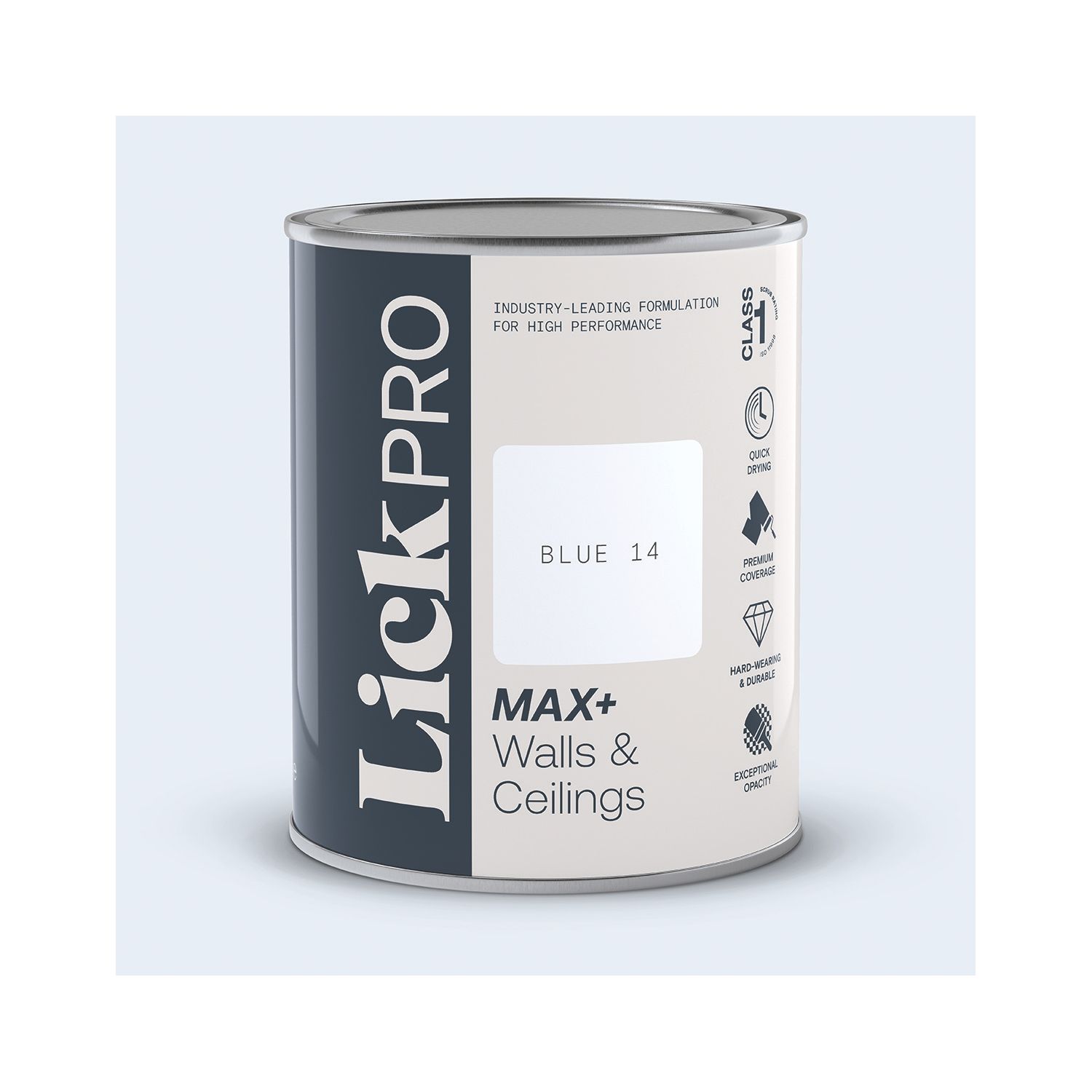 LickPro Max+ 1Ltr Blue 14 Matt Emulsion Paint (669TM)