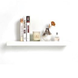 RB UK White Floating Shelf 600mm x 235mm x 38mm