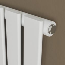 Azur Ilios 1800mm x 448mm 2966BTU White Vertical Designer Radiator