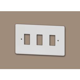 Varilight PowerGrid 3-Module Grid Faceplate White
