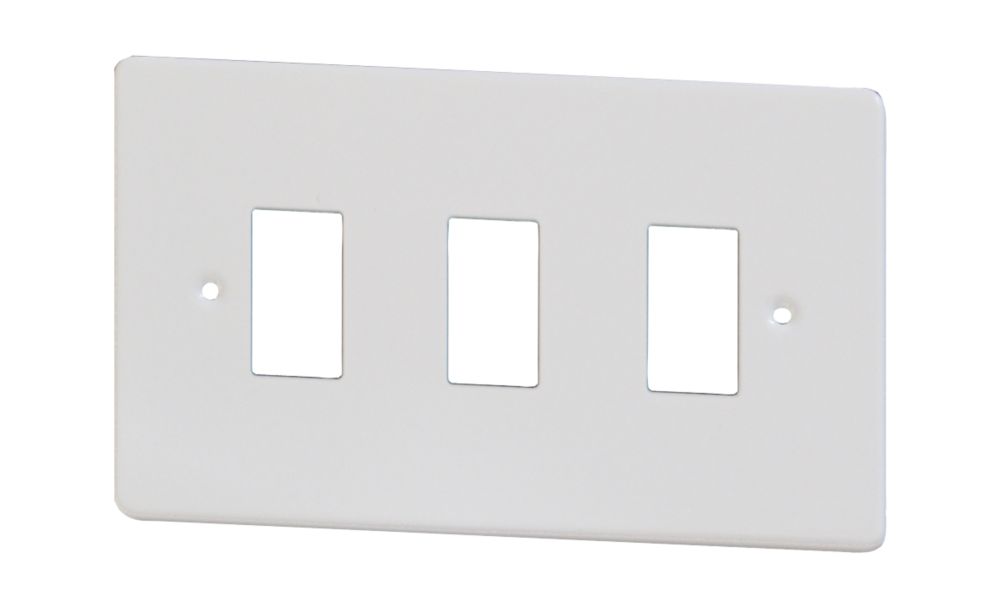 Varilight PowerGrid 3-Module Grid Faceplate White