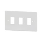 Varilight PowerGrid 3-Module Grid Faceplate White