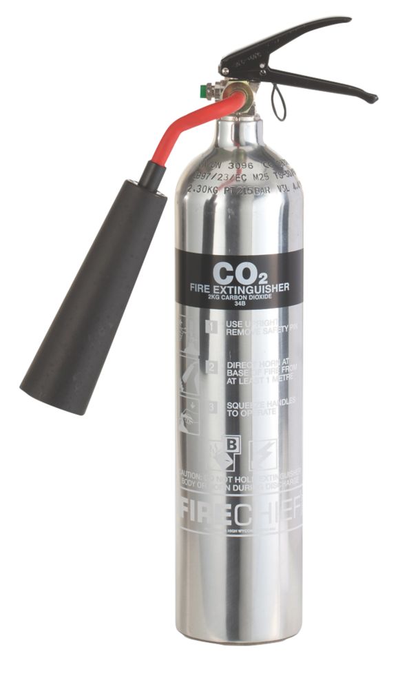 Firechief PXC2 CO2 Fire Extinguisher 2kg - Screwfix