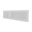 Azur 400mm x 1460mm 4412BTU White Horizontal 3 Column Radiator