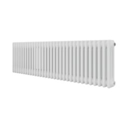 Azur 400mm x 1460mm 4412BTU White Horizontal 3 Column Radiator