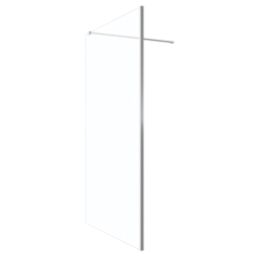 Palermo  Semi-Framed Showerwall Glass Chrome 1200mm x 1950mm