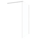 Palermo  Semi-Framed Showerwall Glass Chrome 1200mm x 1950mm