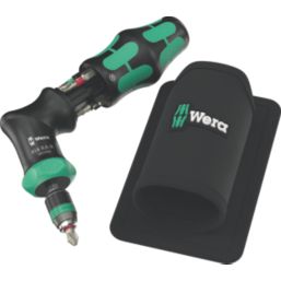 Wera Kraftform Kompakt Pistol RA-R 1 Interchangeable Ratchet Screwdriver Set 7 Pieces