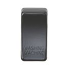Knightsbridge 'WASHING MACHINE' Switch Cover Matt Black