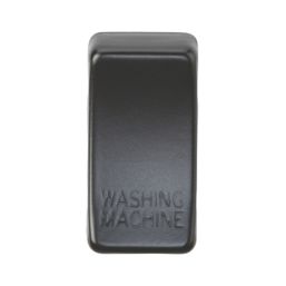 Knightsbridge 'WASHING MACHINE' Switch Cover Matt Black