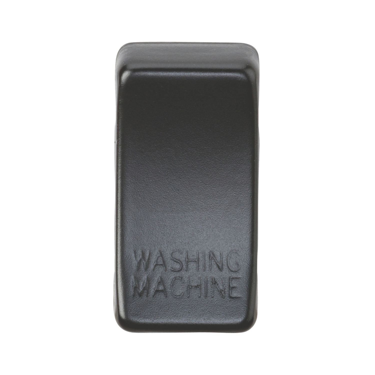 Knightsbridge 'WASHING MACHINE' Switch Cover Matt Black (670CT)