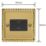 Varilight  10A 1-Gang 3-Pole Fan Isolator Switch Georgian Brass