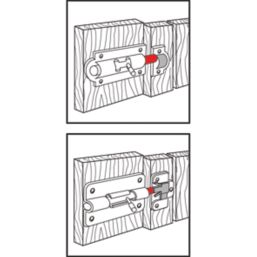 Ajustlock Heavy Duty Barrel Bolt Black 117mm