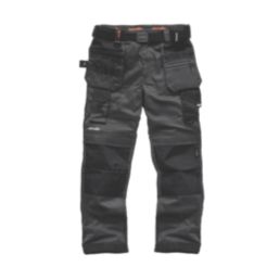 Scruffs Pro Flex Holster Work Trousers Graphite 36" W 30" L