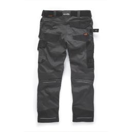 Scruffs Pro Flex Holster Work Trousers Graphite 36" W 30" L