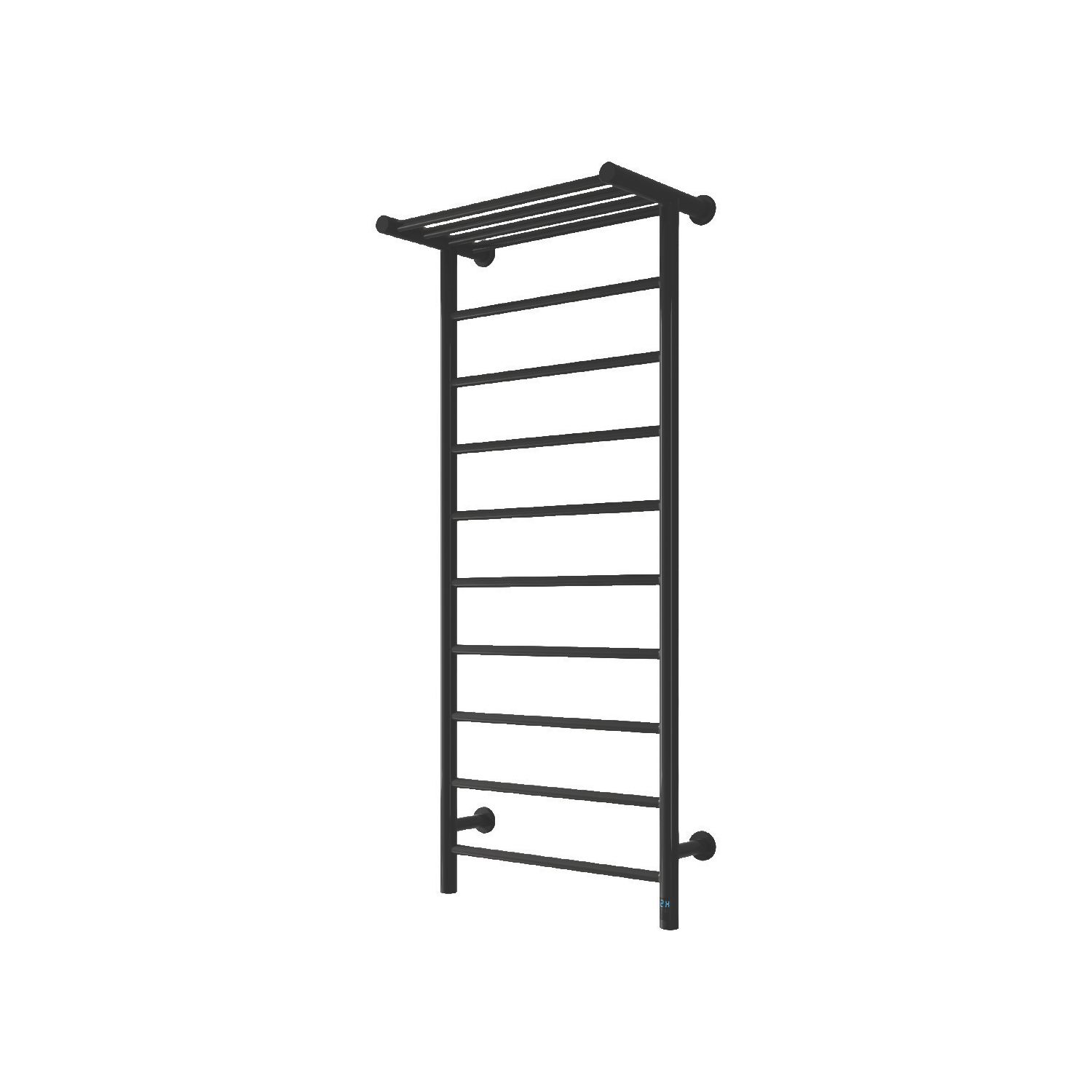 Reina 1190mm x 500mm 563BTU Black Flat Electric Towel Radiator (670LH)
