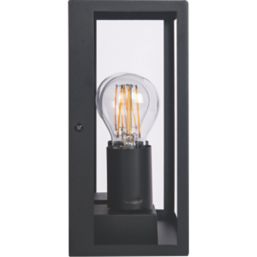 Luceco  Outdoor LED Flush-Mounted Decorative Wall Lantern Black 7W 810lm