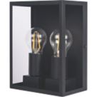 Luceco  Outdoor LED Flush-Mounted Decorative Wall Lantern Black 7W 810lm