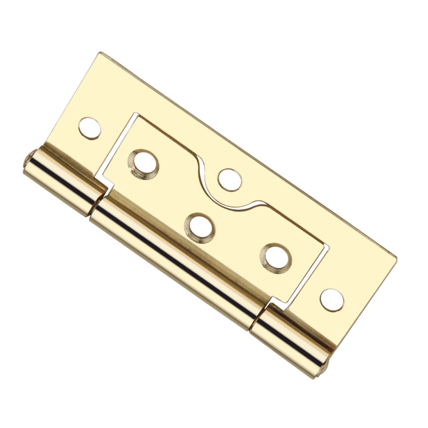 Smith & Locke Polished Brass Door Hinge 75mm x 33mm 2 Pack (670TL)