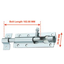 Smith & Locke Brenton Gate Bolt Silver 102mm