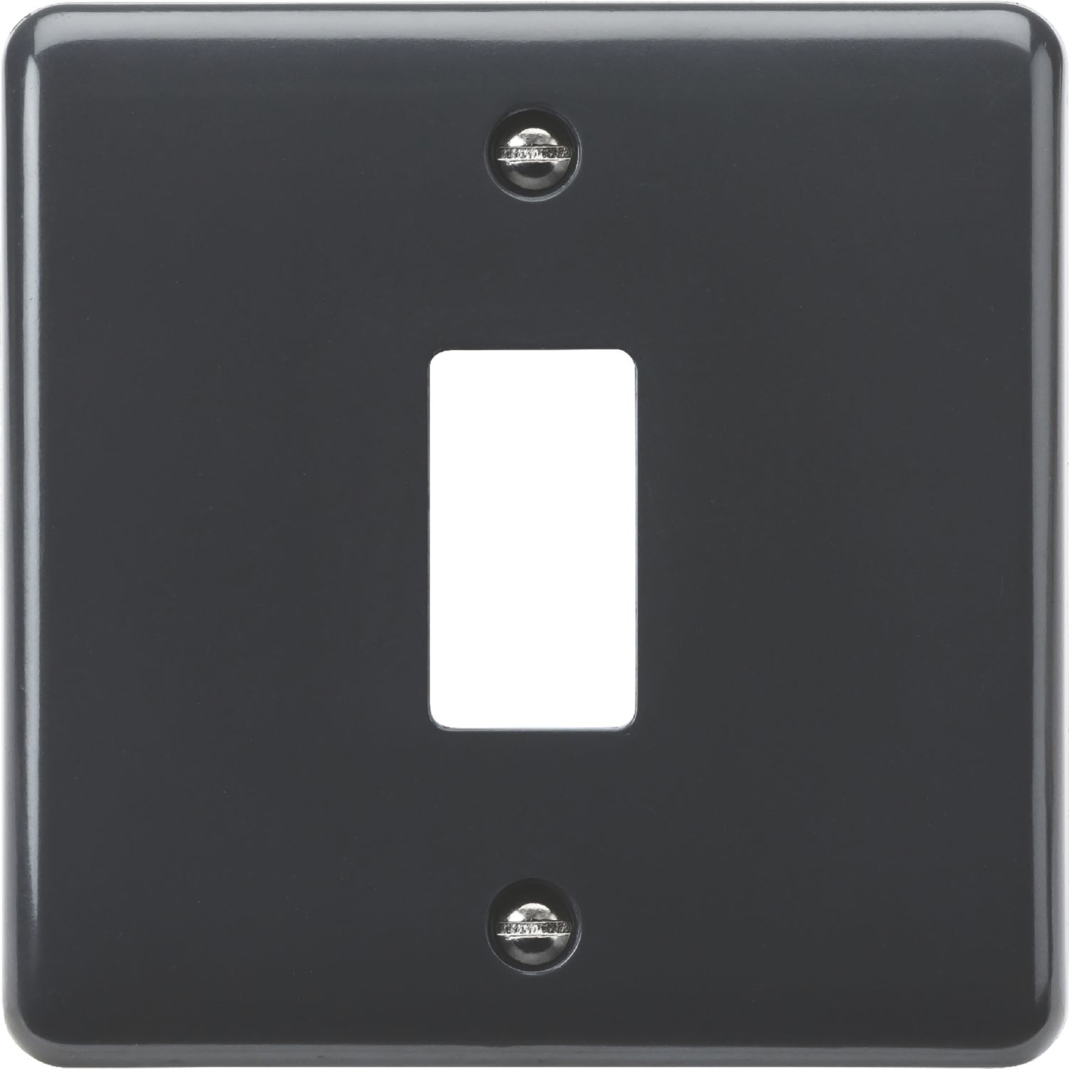 Knightsbridge Part M 1-Module Grid Faceplate Anthracite (670YA)