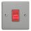 Varilight  45A 1-Gang 2-Pole Cooker Switch Brushed Steel