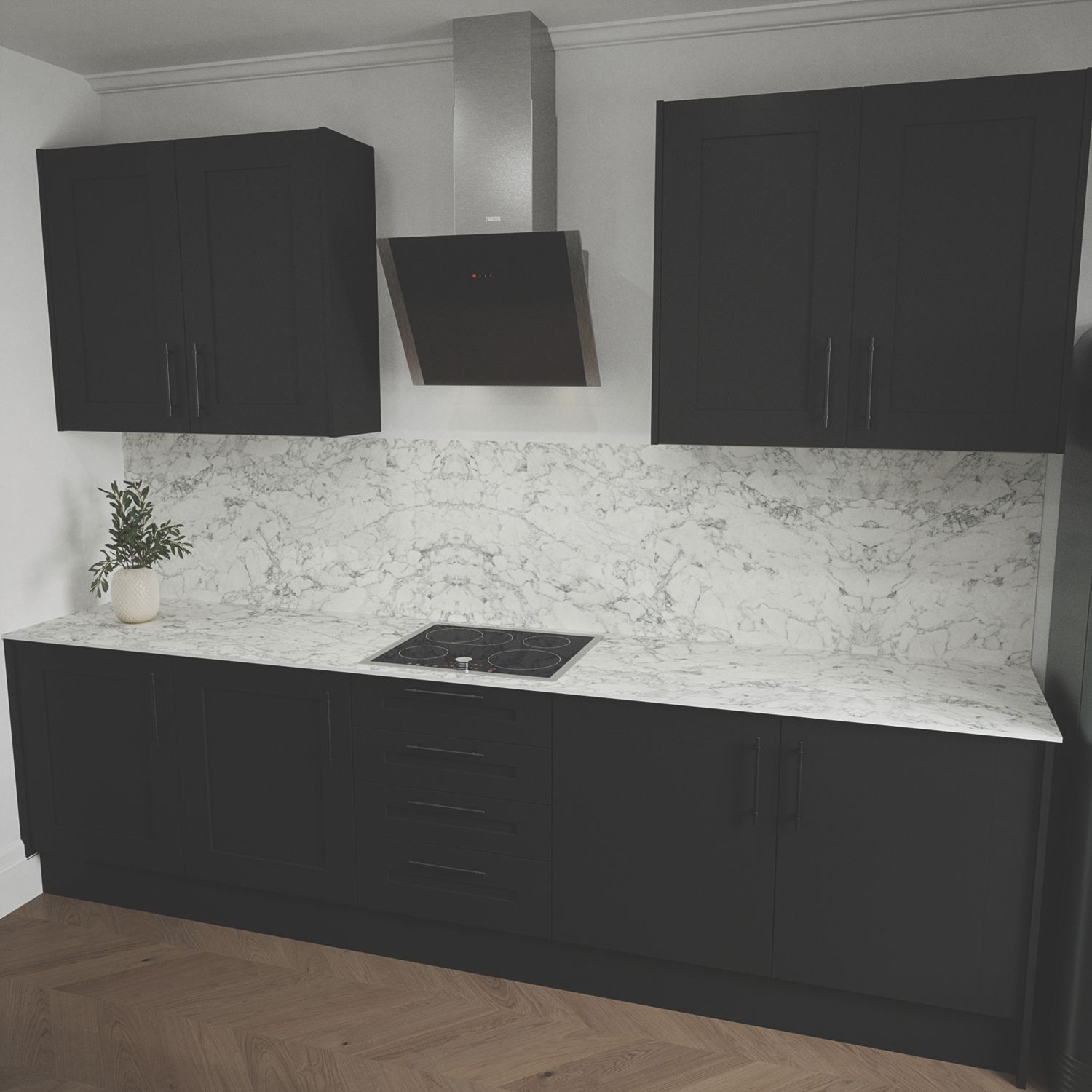 Mariz White Marble Splashback 600mm x 1500mm x 3mm (670YY)