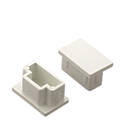Tower  Mini Trunking End Caps 25mm x 16mm 2 Pack