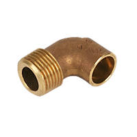 Endex  Brass End Feed Adapting 90° Male Elbow 15mm x ½"