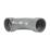FloPlast  Push-Fit 90° Double Socket Bend Grey 105-110mm