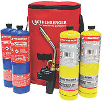 Rothenberger Mixed Hot Bag MAPP Soldering & Brazing Torch Kit