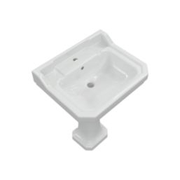 Traditional Basin with Pedestal 1 Tap Hole 600mm