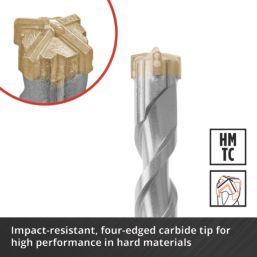 Einhell  SDS Plus Shank Masonry Drill Bit Set 7 Pieces