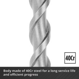 Einhell  SDS Plus Shank Masonry Drill Bit Set 7 Pieces