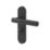 Cooke & Lewis Damgan WC Lever on Backplate Door Handles Pair Matt Black