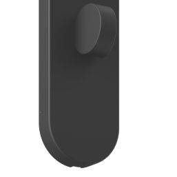 Cooke & Lewis Damgan WC Lever on Backplate Door Handles Pair Matt Black