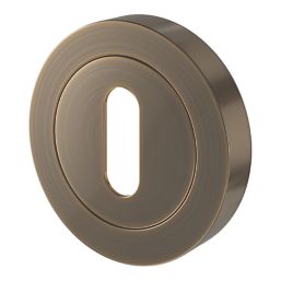 Smith & Locke Lormel Standard Escutcheon (Pair) Antique Brass 50mm