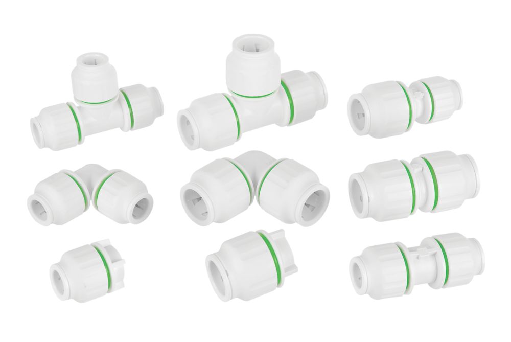 Flomasta Twistloc Plastic PushFit Multipack Mix 100 Pieces Screwfix