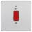 LAP  45A 1-Gang DP Cooker Switch Brushed Stainless Steel with LED