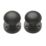 Designer Levers Orion Mortice Door Knob Pair Matt Black 58mm