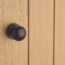 Designer Levers Orion Mortice Door Knob Pair Matt Black 58mm