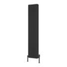 Reina 1800mm x 375mm 6574BTU Black Vertical 2 Column Radiator