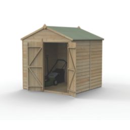 Forest Beckwood 7' x 7' (Nominal) Apex Shiplap Timber Shed with Assembly