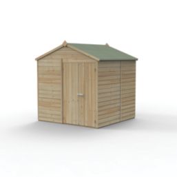 Forest Beckwood 7' x 7' (Nominal) Apex Shiplap Timber Shed with Assembly