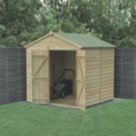 Forest Beckwood 7' x 7' (Nominal) Apex Shiplap Timber Shed with Assembly
