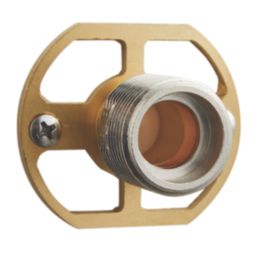 Highlife Bathrooms  Round Shower Brackets Matt Black