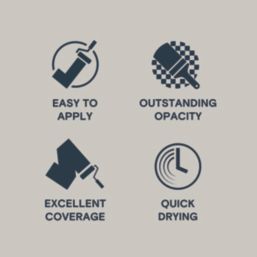 LickPro  2.5Ltr Grey 03 Vinyl Matt Emulsion  Paint