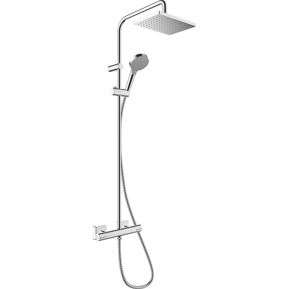 Hansgrohe Vernis Shape Showerpipe 230 Thermostatic Mixer Shower Kit Chrome