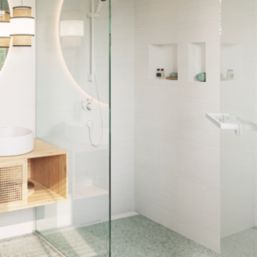 Hansgrohe AddStoris Bar Shower Door Handle Matt White 350mm Single